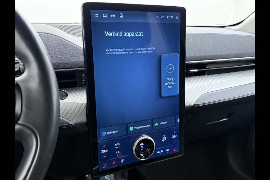 Ford Mustang Mach-E RWD 75kWh SOH 95% Adap.Cruise B&O®-Hifi Leder+Memory Trekhaak Stoel+Stuurverwarming Elek.Stoelen Navi Pdc Keyless Android Auto Apple Carplay Elek.Achterklep Lmv 18" DAB Bluetooth Led 1e Eigenaar Dealeronderhouden Origineel Nederlandse Auto