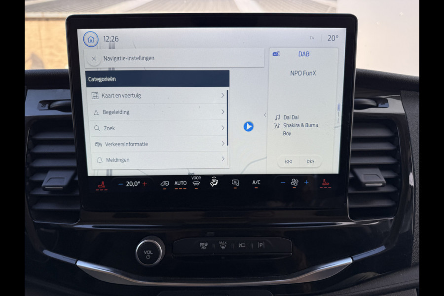Ford E-Transit 68kWh 184PK L4H3 316km WLTP BEV Snelladen Carplay Climate control Parkeersensoren v+a Stoelverwarming