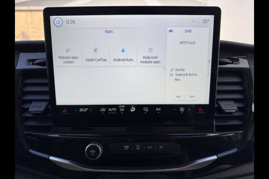 Ford E-Transit 68kWh 184PK L4H3 316km WLTP BEV Snelladen Carplay Climate control Parkeersensoren v+a Stoelverwarming