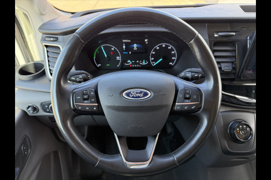 Ford E-Transit 68kWh 184PK L4H3 316km WLTP BEV Snelladen Carplay Climate control Parkeersensoren v+a Stoelverwarming
