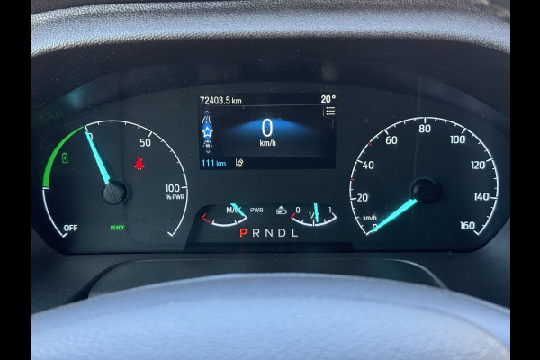 Ford E-Transit 68kWh 184PK L4H3 316km WLTP BEV Snelladen Carplay Climate control Parkeersensoren v+a Stoelverwarming