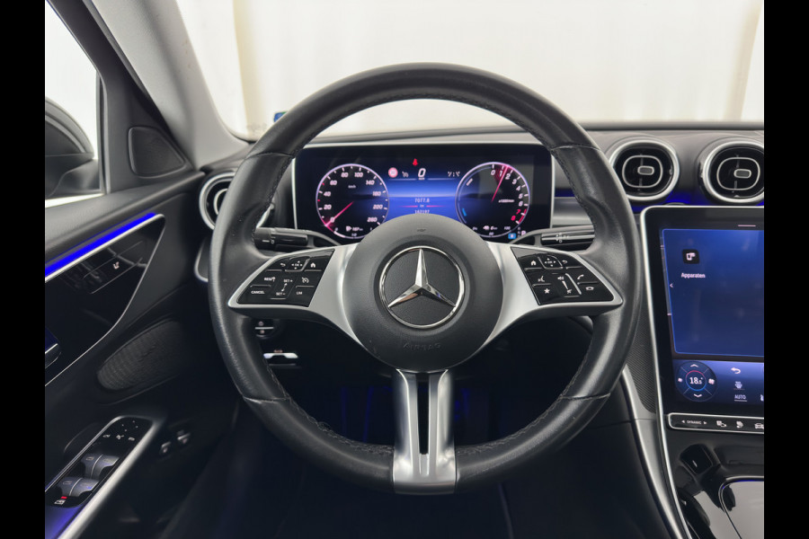 Mercedes-Benz C-Klasse 300 e Luxury Line (Plug-in) (3-Fase-11kW) (INCL-BTW)  Aut. *FULL-LED | AMBIENT-LIGHT | WIDESCREEN-COCKPIT | COMFORTSEATS | ADAPTIVE-CRUISE | CAMERA | NAVI-FULLMAP | SHIFTPADDLES | DAB | 17''ALU*
