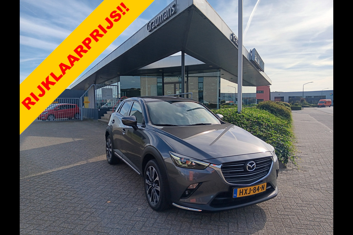 Mazda CX-3 2.0 SkyActiv-G 120 GT-M Line AUTOMAAT, Navi, Clima, Head-up, 18" etc. incl. 12 MND BOVAGGARANTIE