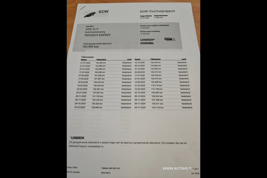Peugeot Expert 1.5 BlueHDI 100 Premium , Extra lang , Euro 6 , 1e Eig. cruise , camera , Nw koppeling , apk maart 2027, nette b