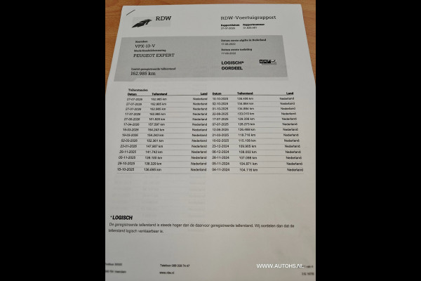 Peugeot Expert 1.5 BlueHDI 100 Premium , Extra lang , Euro 6 , 1e Eig. cruise , camera , Nw koppeling , apk maart 2027, nette b