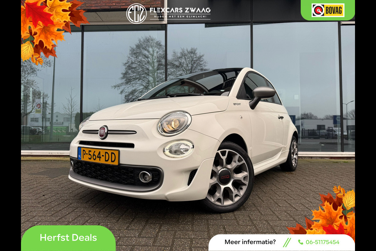Fiat 500 1.0 Hybrid Sport - Navi Apple/Android - Panoramadak - Climate - Org.NL