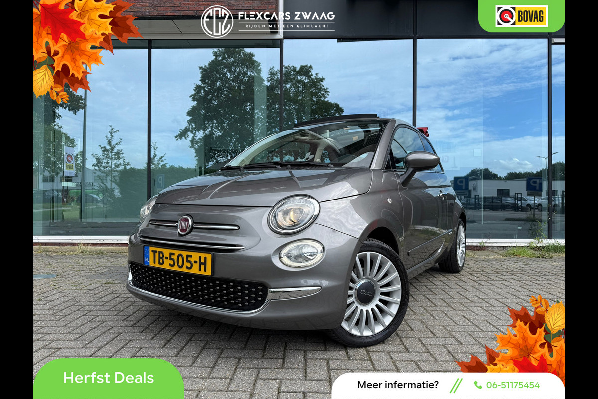 Fiat 500C 0.9 TwinAir Turbo Lounge - Automaat - Cruise - Navi - Climate - Org.NL