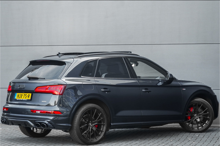Audi Q5 55 TFSI e Quattro Competition S Pano Leder Luchtv ACC Zwart Optiek Massage Trekhaak