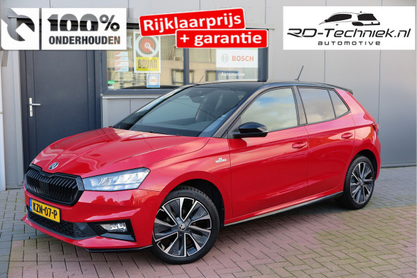 Škoda Fabia 1.0 TSI 70kw 95pk Monte Carlo , Led (Skoda crystal lighting)  , Bi-color, Virtual cockpit, Sportstoelen,Keyless entry/start, Navi via Smartlink, Cruisecontrol, PDC, Camera , LMV. etc.