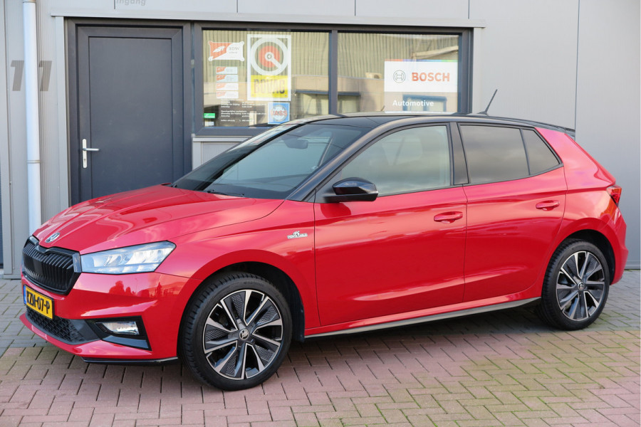 Škoda Fabia 1.0 TSI 70kw 95pk Monte Carlo , Led (Skoda crystal lighting)  , Bi-color, Virtual cockpit, Sportstoelen,Keyless entry/start, Navi via Smartlink, Cruisecontrol, PDC, Camera , LMV. etc.