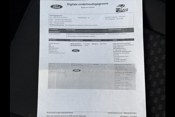 Ford Transit Custom 300 2.0 TDCI L1H1*HAAK*CAM*A/C*CRUISE*3-PERS*PDC*