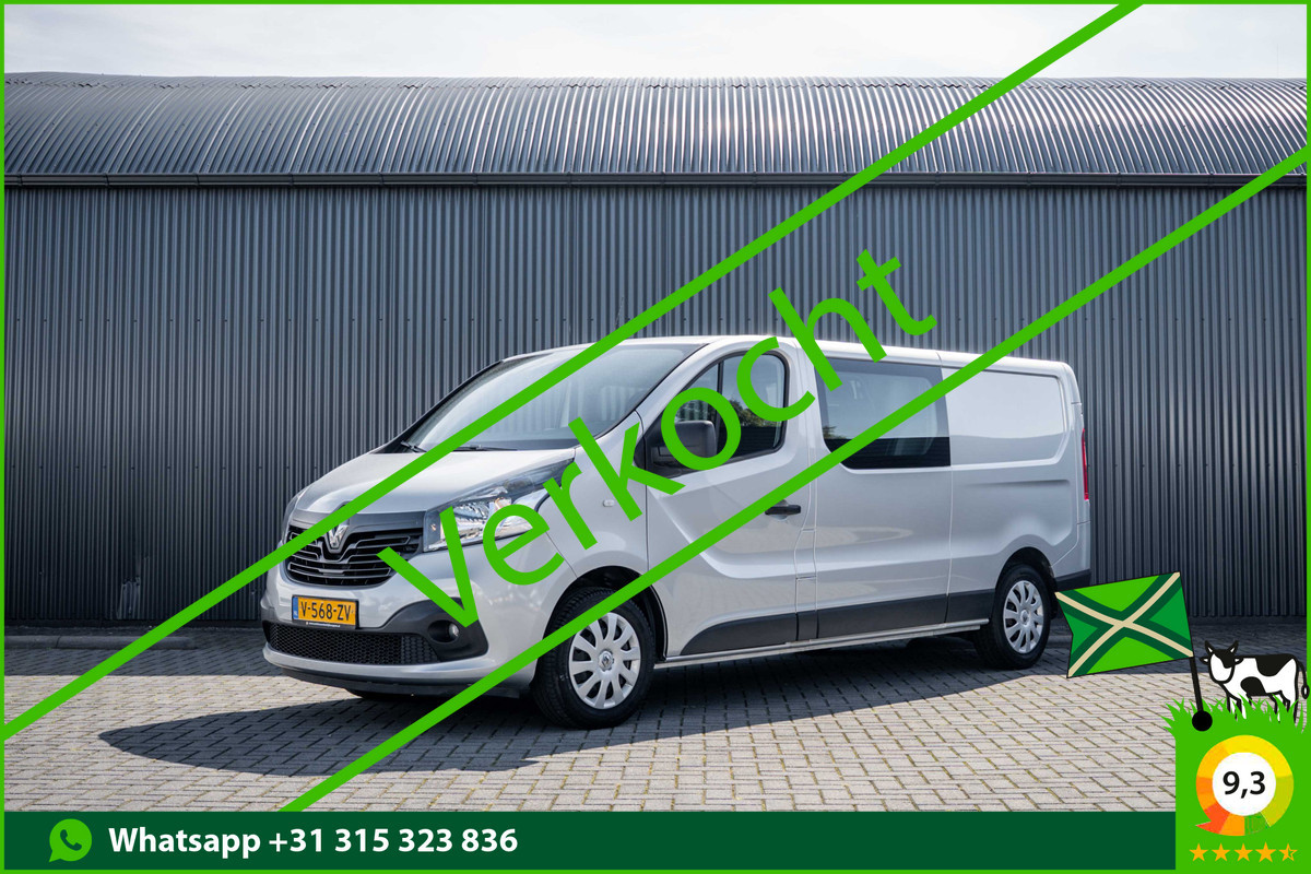 Renault Trafic 1.6 dCi 125PK L2H1 | DC 5-Zits | Camera | Cruise | Airco | Trekhaak