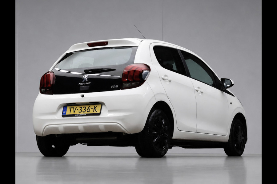 Peugeot 108 1.0 e-VTi Sport (AIRCO,BLUETOOTH,SPORTSTOELEN,BLACK AND WHITE EDITION,LAGE KILOMETERSTAND,SPORTSTOELEN,NETTE STAAT)