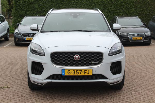 Jaguar E-Pace 2.0 P250 AWD SE / Panoramadak / Camera / Head-up / Leder / 19'' / Meridian / Memory seats / Navigatie / Dodehoek / Stoelverwarming / ACC