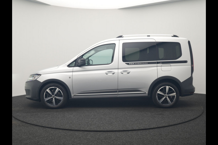 Volkswagen Caddy 5 Persoons 1.5 TSI Panamericana Automaat DSG 115pk Dealer O.H. | Adaptive Cruise | Camera | Stoelverwarming | Apple Carplay | BLIS | Navigatie | DAB | IQ Drive | Travel Assist | Draadloze Telefoonlader | Park Assist |