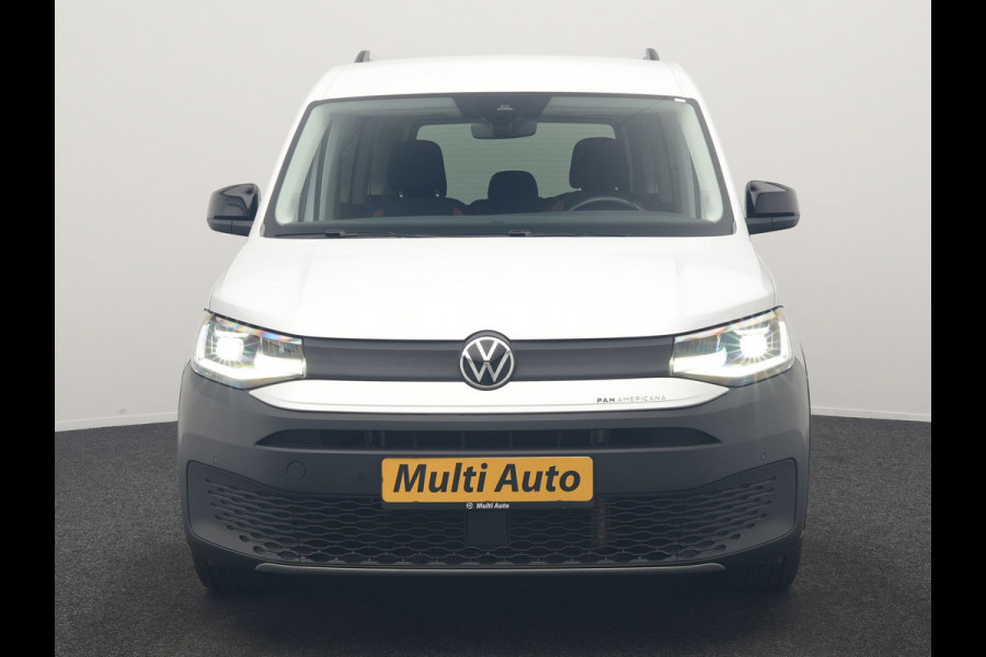 Volkswagen Caddy 5 Persoons 1.5 TSI Panamericana Automaat DSG 115pk Dealer O.H. | Adaptive Cruise | Camera | Stoelverwarming | Apple Carplay | BLIS | Navigatie | DAB | IQ Drive | Travel Assist | Draadloze Telefoonlader | Park Assist |