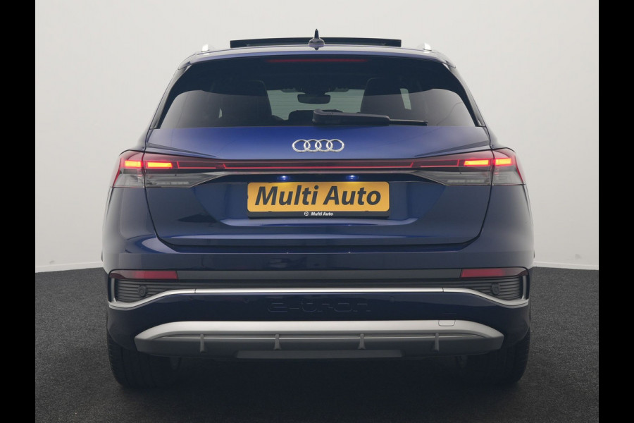 Audi Q4 e-tron 35 2x S Line 55 kWh 170pk | Panodak | Adaptive Cruise | Lederen Sportstoelen & Stuur Verwarmd | Camera | Keyless | 21"L.M | Navigatie | DAB |