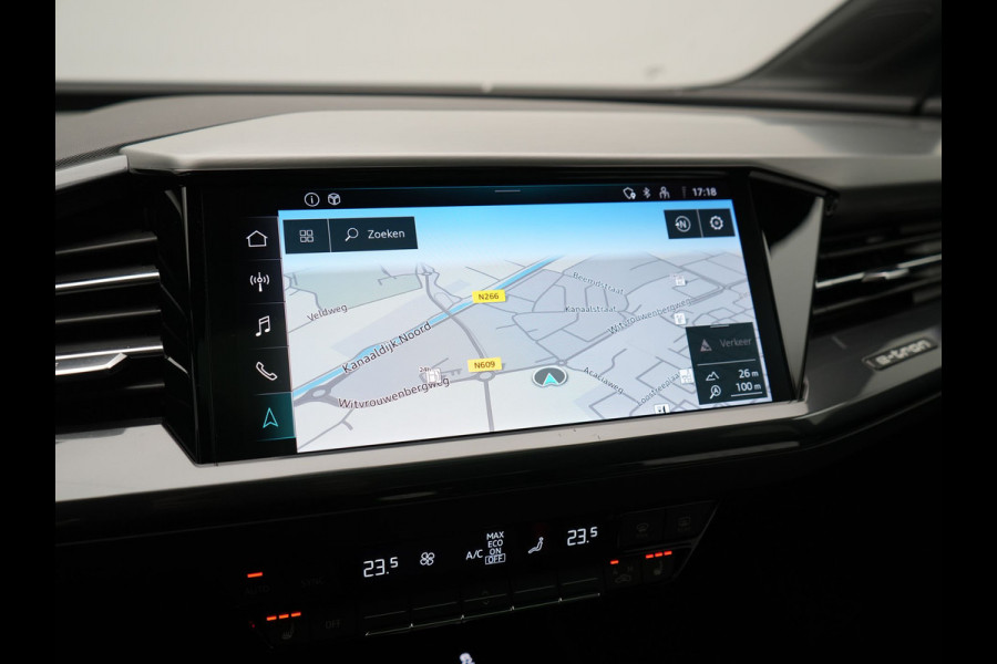 Audi Q4 e-tron 35 2x S Line 55 kWh 170pk | Panodak | Adaptive Cruise | Lederen Sportstoelen & Stuur Verwarmd | Camera | Keyless | 21"L.M | Navigatie | DAB |