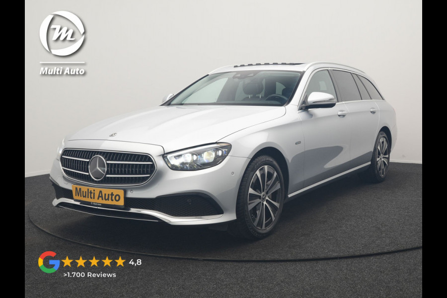 Mercedes-Benz E-Klasse Estate 300 e Luxury Line PHEV 320pk Dealer O.H. | SOH 88,7% | Schuif-/kantel Dak | Adaptive Cruise | Camera | Multi Beam LED | Sportstoelen Verwarmd | Sfeerverlichting | BLIS | Apple Carplay | Widescreen Navi | DAB | Plug In Hybrid |