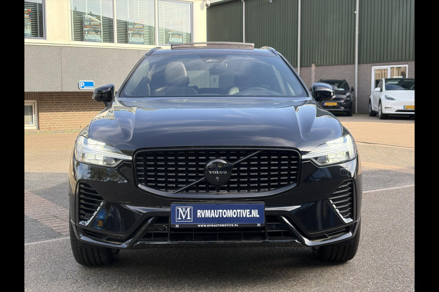 Volvo XC60 2.0 T6 Plug-in hybrid AWD Plus Black Edition NAPPALEDER + STOELVENTILATIE| HARMAN KARDON| PANO| 360 CAMERA| MEMORY STOELEN|