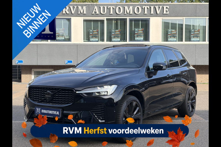 Volvo XC60 2.0 T6 Plug-in hybrid AWD Plus Black Edition NAPPALEDER + STOELVENTILATIE| HARMAN KARDON| PANO| 360 CAMERA| MEMORY STOELEN|