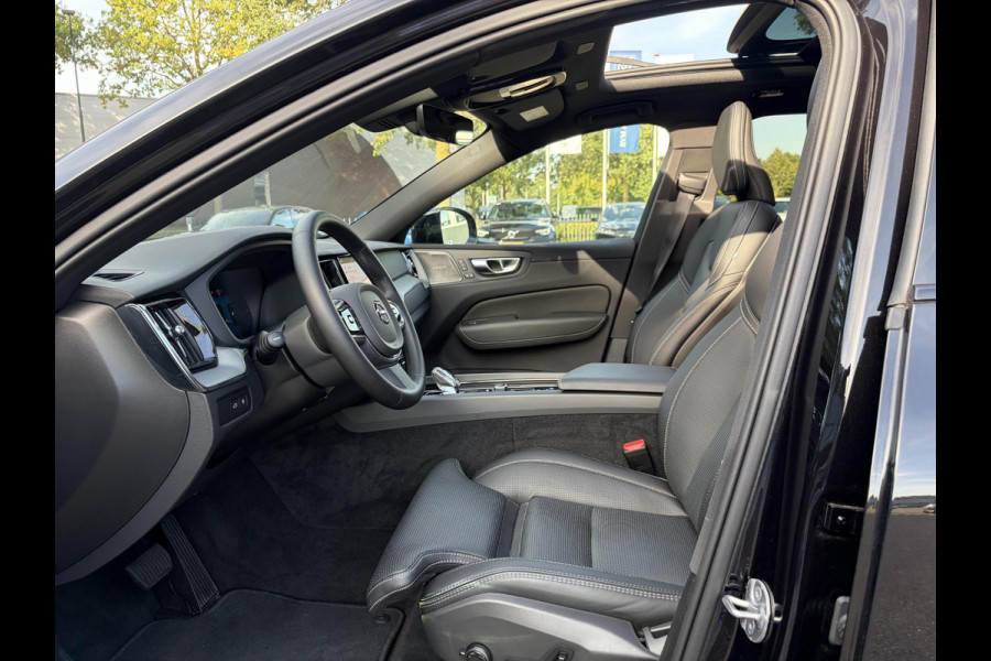 Volvo XC60 2.0 T6 Plug-in hybrid AWD Plus Black Edition NAPPALEDER + STOELVENTILATIE| HARMAN KARDON| PANO| 360 CAMERA| MEMORY STOELEN|