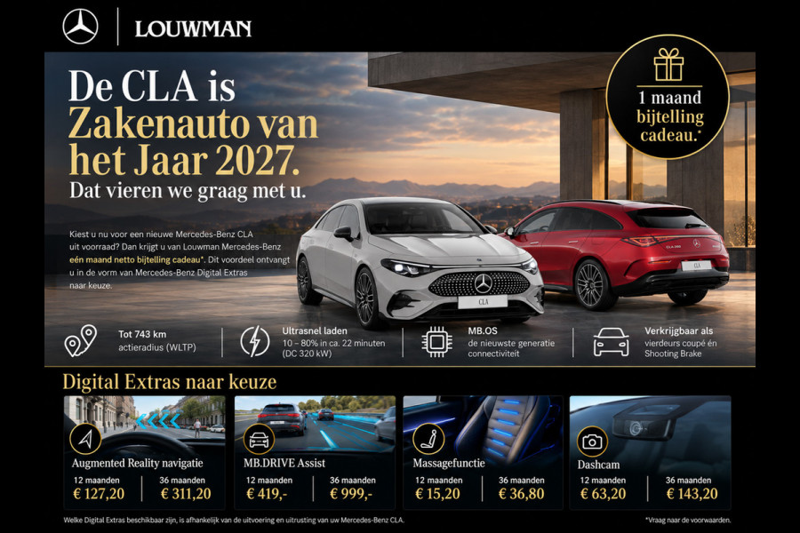Mercedes-Benz CLA-Klasse Shooting Brake 250+ Business Solution Luxury 85 kWh Premium pakket | Winterpakket | Nightpakket | Smartphone integratie | Vast panoramadak | URBAN GUARD |