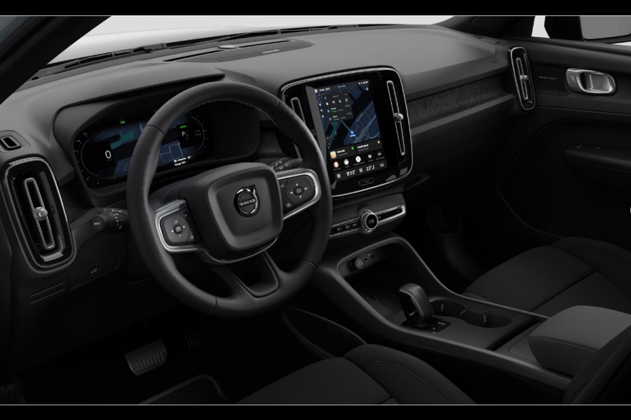 Volvo EX40 Single Motor Extended Range Plus Black Ed. 82 kWh Harman Kardon audio/ Adaptive cruise control/ Pilot assist/ Google Services/ Elektrisch verstelbare stoelen met geheugen/ Stuurverwarming/ Stoelverwarming voor en achter/ 20" Lichtmetalen velgen