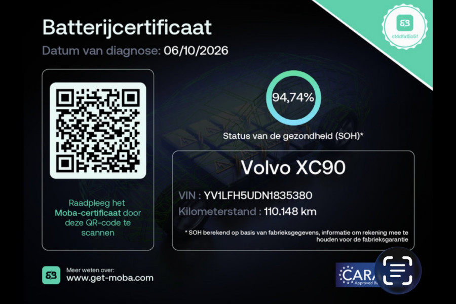 Volvo XC90 2.0 T8 Recharge R-DESIGN 7P BLACK-LINE 22'' L-RANGE LEDER/H-UP/M+KOELING-STOELEN/360CAM/ADAPT-CRUISE///