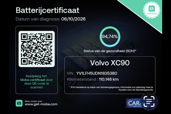 Volvo XC90 2.0 T8 Recharge R-DESIGN 7P BLACK-LINE 22'' L-RANGE LEDER/H-UP/M+KOELING-STOELEN/360CAM/ADAPT-CRUISE///