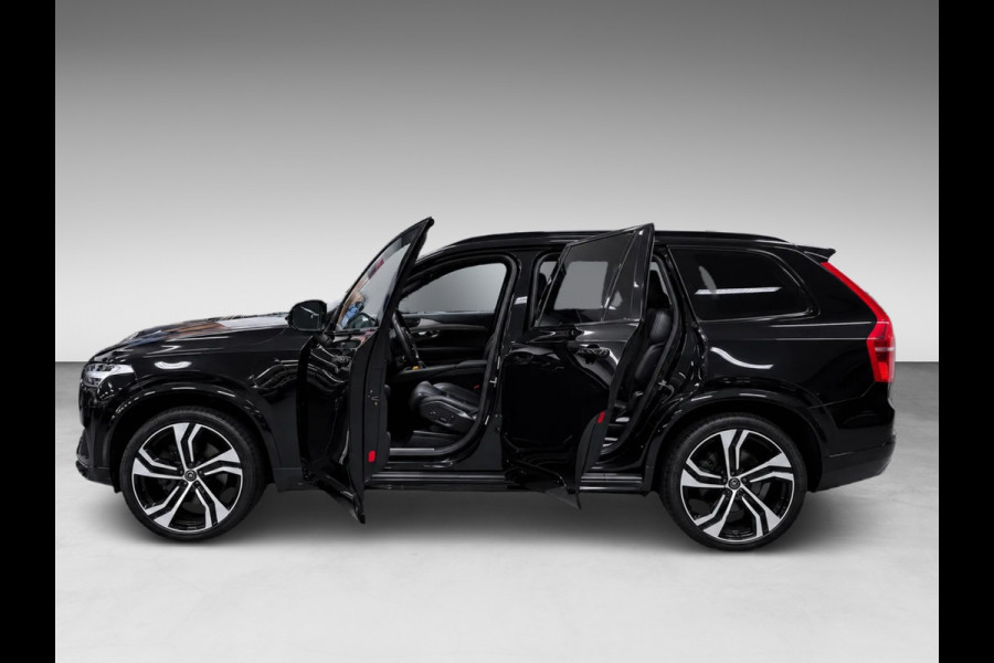 Volvo XC90 2.0 T8 Recharge R-DESIGN 7P BLACK-LINE 22'' L-RANGE LEDER/H-UP/M+KOELING-STOELEN/360CAM/ADAPT-CRUISE///