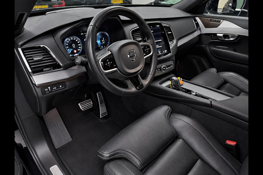 Volvo XC90 2.0 T8 Recharge R-DESIGN 7P BLACK-LINE 22'' L-RANGE LEDER/H-UP/M+KOELING-STOELEN/360CAM/ADAPT-CRUISE///