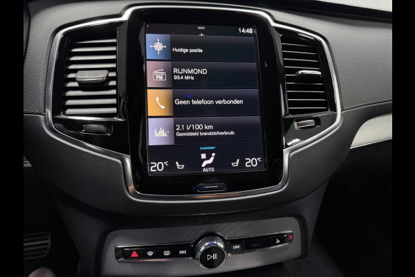 Volvo XC90 2.0 T8 Recharge R-DESIGN 7P BLACK-LINE 22'' L-RANGE LEDER/H-UP/M+KOELING-STOELEN/360CAM/ADAPT-CRUISE///