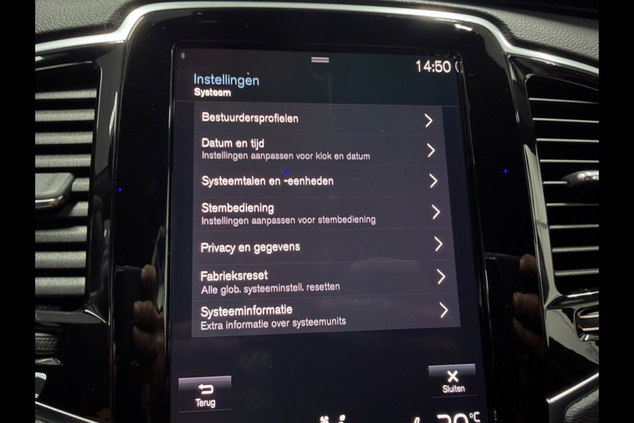 Volvo XC90 2.0 T8 Recharge R-DESIGN 7P BLACK-LINE 22'' L-RANGE LEDER/H-UP/M+KOELING-STOELEN/360CAM/ADAPT-CRUISE///