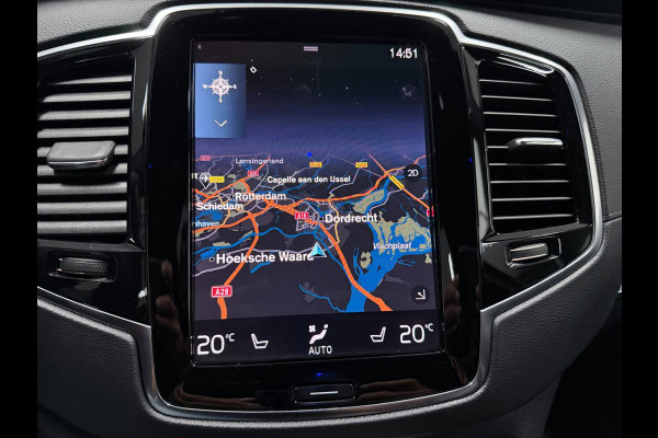 Volvo XC90 2.0 T8 Recharge R-DESIGN 7P BLACK-LINE 22'' L-RANGE LEDER/H-UP/M+KOELING-STOELEN/360CAM/ADAPT-CRUISE///