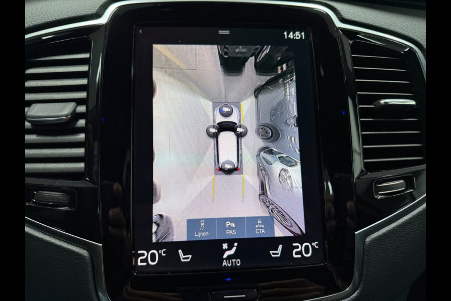 Volvo XC90 2.0 T8 Recharge R-DESIGN 7P BLACK-LINE 22'' L-RANGE LEDER/H-UP/M+KOELING-STOELEN/360CAM/ADAPT-CRUISE///