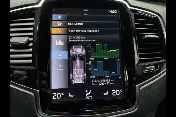 Volvo XC90 2.0 T8 Recharge R-DESIGN 7P BLACK-LINE 22'' L-RANGE LEDER/H-UP/M+KOELING-STOELEN/360CAM/ADAPT-CRUISE///