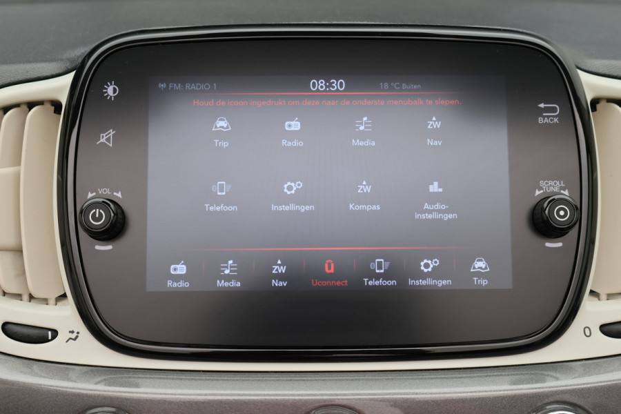 Fiat 500C 1.0 Hybrid Dolcevita Climate, Cruise, Apple Carplay, PDC, 16"