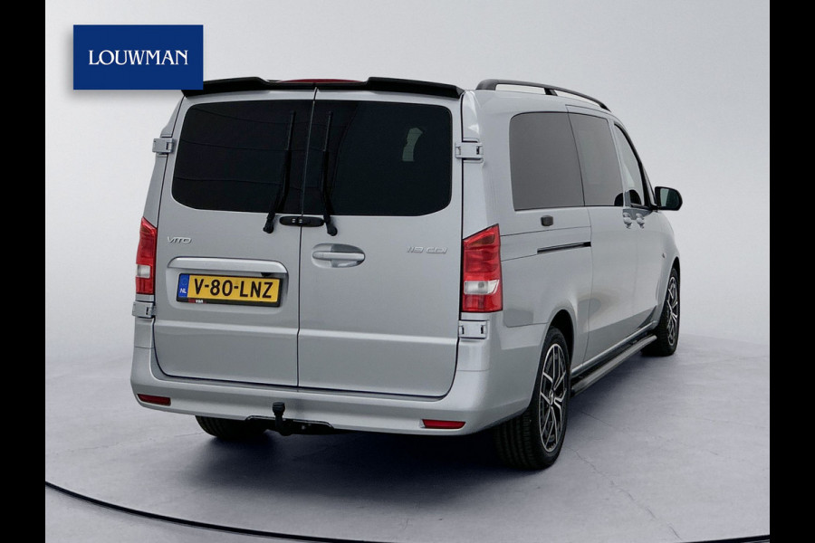 Mercedes-Benz Vito 119 CDI Pro DC Extra lang 19 Inch Lichtmetaal Dubbele cabine Sidebars Dubbele Schuifdeur Multibeam LED Trekhaak Achteruitrijcame