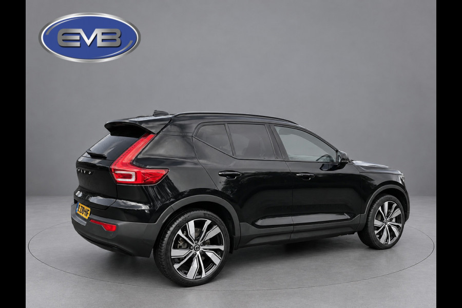 Volvo XC40 Recharge P8 AWD R-Design, panoramadak, electr bedienbare trekhaak, VOL OPTIES, 1 e eigenaar, Origineel NL auto met nap