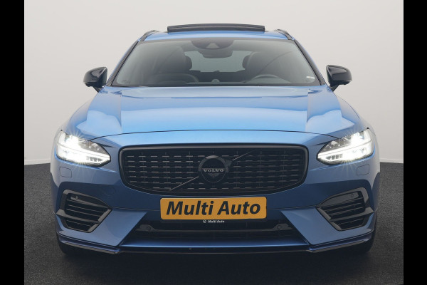 Volvo V90 T8 AWD Twin Engine R-Design Polestar Engineerd PHEV 407pk Dealer O.H. | Trekhaak Af Fabriek | Four C Luchtvering | Panodak | Head Up | Adaptive Cruise | Bowers & Wilkins | 360 Camera | Alcantara Sportstoelen Memory & Verwarmd | Stuur Verwarmd | Apple Carplay |  20"L.M | Plug In Hybrid |