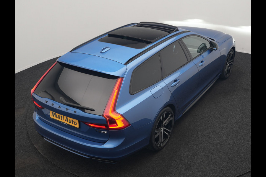 Volvo V90 T8 AWD Twin Engine R-Design Polestar Engineerd PHEV 407pk Dealer O.H. | Trekhaak Af Fabriek | Four C Luchtvering | Panodak | Head Up | Adaptive Cruise | Bowers & Wilkins | 360 Camera | Alcantara Sportstoelen Memory & Verwarmd | Stuur Verwarmd | Apple Carplay |  20"L.M | Plug In Hybrid |