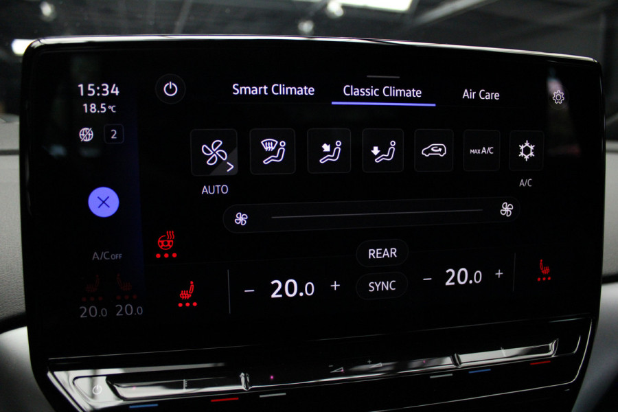 Volkswagen ID.4 Pro Navi HUD ACC Camera Warmtep. Carplay PDC Stuurverwarm. LM velgen Climate (3 zone) Interieur voorverwarming & koeling