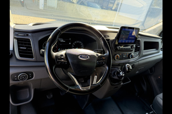 Ford Transit 350 2.0 TDCI 170pk L3H2 DC 5 persoons Trend / vaste prijs rijklaar € 25.950 ex btw / euro 6 / bpm vrij / lease vanaf € 424 / raptor grille / blauw metallic / trekhaak 2500 kg