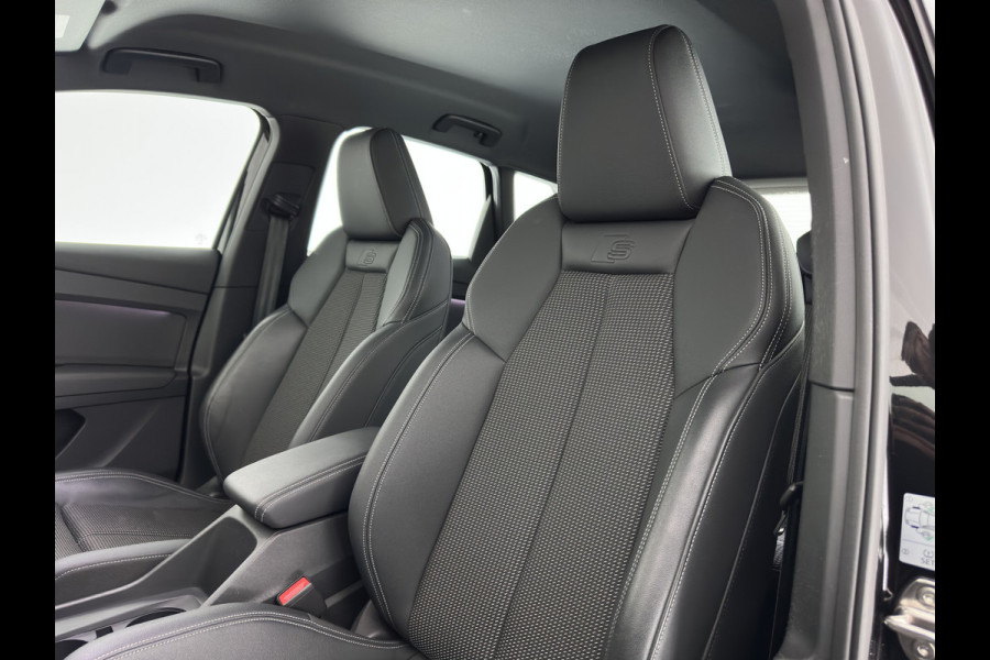 Audi Q4 e-tron 40 S edition 77 kWh (3-Fase-11kW) (INCL.BTW) *HEAT-PUMP | LEATHER-FABRIC | MATRIX-LED | ADAPTIVE-CRUISE | CAMERA | DIGI-COCKPIT | KEYLESS | AMBIENT-LIGHT | AUDI-SOUND | NAVI-FULLMAP | PRIVACY-GLASS | ECC | PDC | 20''ALU*