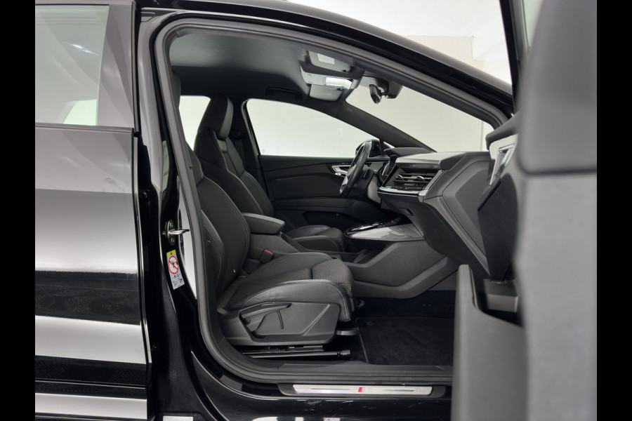 Audi Q4 e-tron 40 S edition 77 kWh (3-Fase-11kW) (INCL.BTW) *HEAT-PUMP | LEATHER-FABRIC | MATRIX-LED | ADAPTIVE-CRUISE | CAMERA | DIGI-COCKPIT | KEYLESS | AMBIENT-LIGHT | AUDI-SOUND | NAVI-FULLMAP | PRIVACY-GLASS | ECC | PDC | 20''ALU*