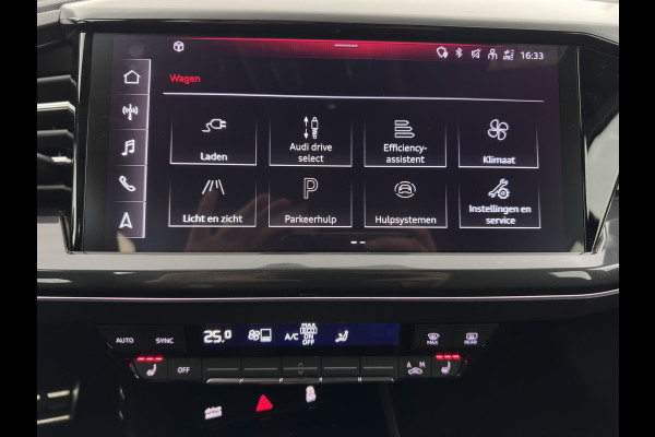 Audi Q4 e-tron 40 S edition 77 kWh (3-Fase-11kW) (INCL.BTW) *HEAT-PUMP | LEATHER-FABRIC | MATRIX-LED | ADAPTIVE-CRUISE | CAMERA | DIGI-COCKPIT | KEYLESS | AMBIENT-LIGHT | AUDI-SOUND | NAVI-FULLMAP | PRIVACY-GLASS | ECC | PDC | 20''ALU*