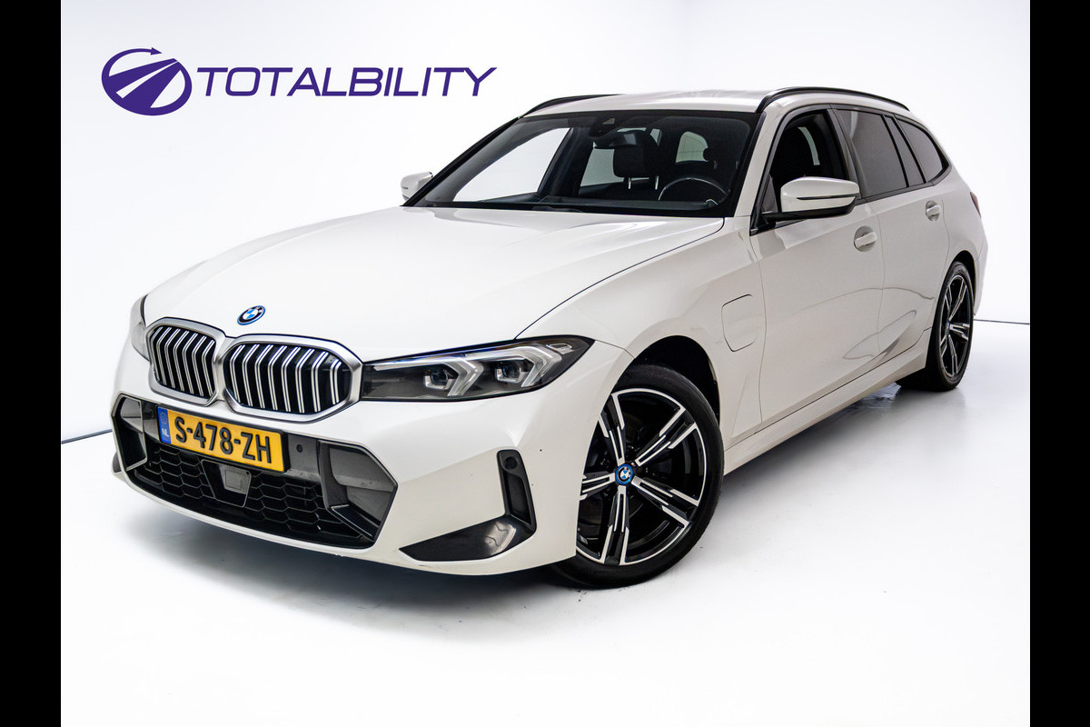 BMW 3 Serie Touring 330e M-Sport | Stoelverwarming | Keyless | Elec. klep | Adap. cruise | Navigatie | App. connect | 3-zone airco | Sfeerverlichting, Led, Rijklaarprijs!