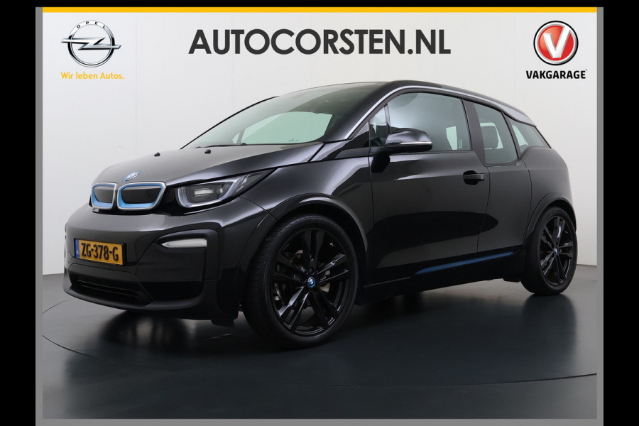 BMW i3 120Ah 42 kWh Warmtepomp Sportpakket Leer Navi Ecc Pdc Tel. Usb 20'LM CruiseControl Stoelverw. KeylessStart Isofix Led Aut.Verlichting Elek.Ramen Comfort pakket
