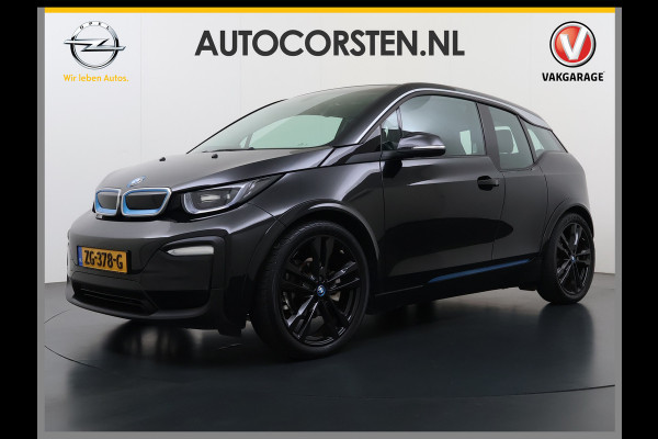 BMW i3 120Ah 42 kWh Warmtepomp Sportpakket Leer Navi Ecc Pdc Tel. Usb 20'LM CruiseControl Stoelverw. KeylessStart Isofix Led Aut.Verlichting Elek.Ramen Comfort pakket